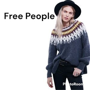 Free People Baltic Fairisle Pullover